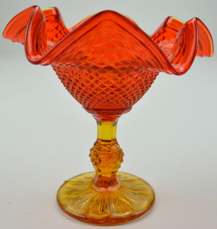 3 Pieces Of Colored Glass Antiques Board