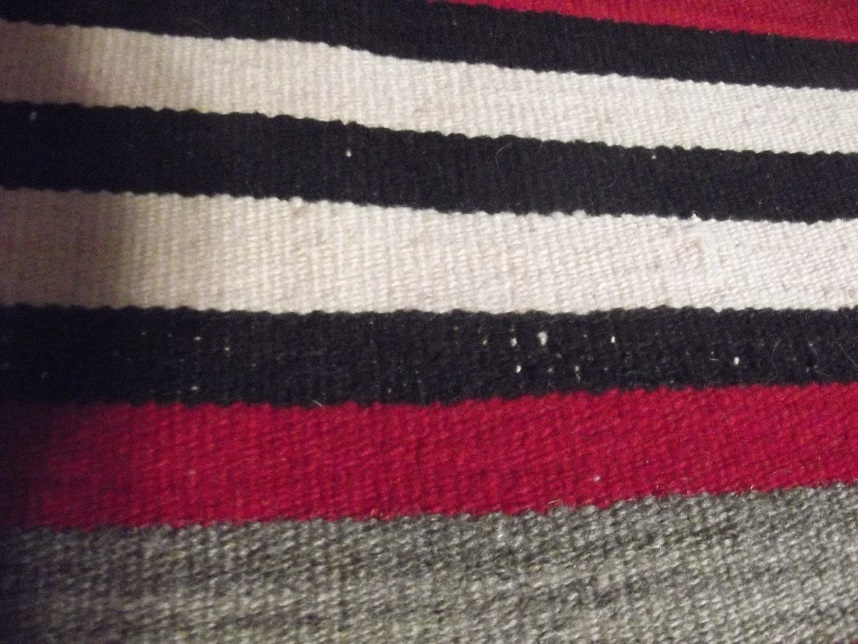 throw blanket Indian style striped