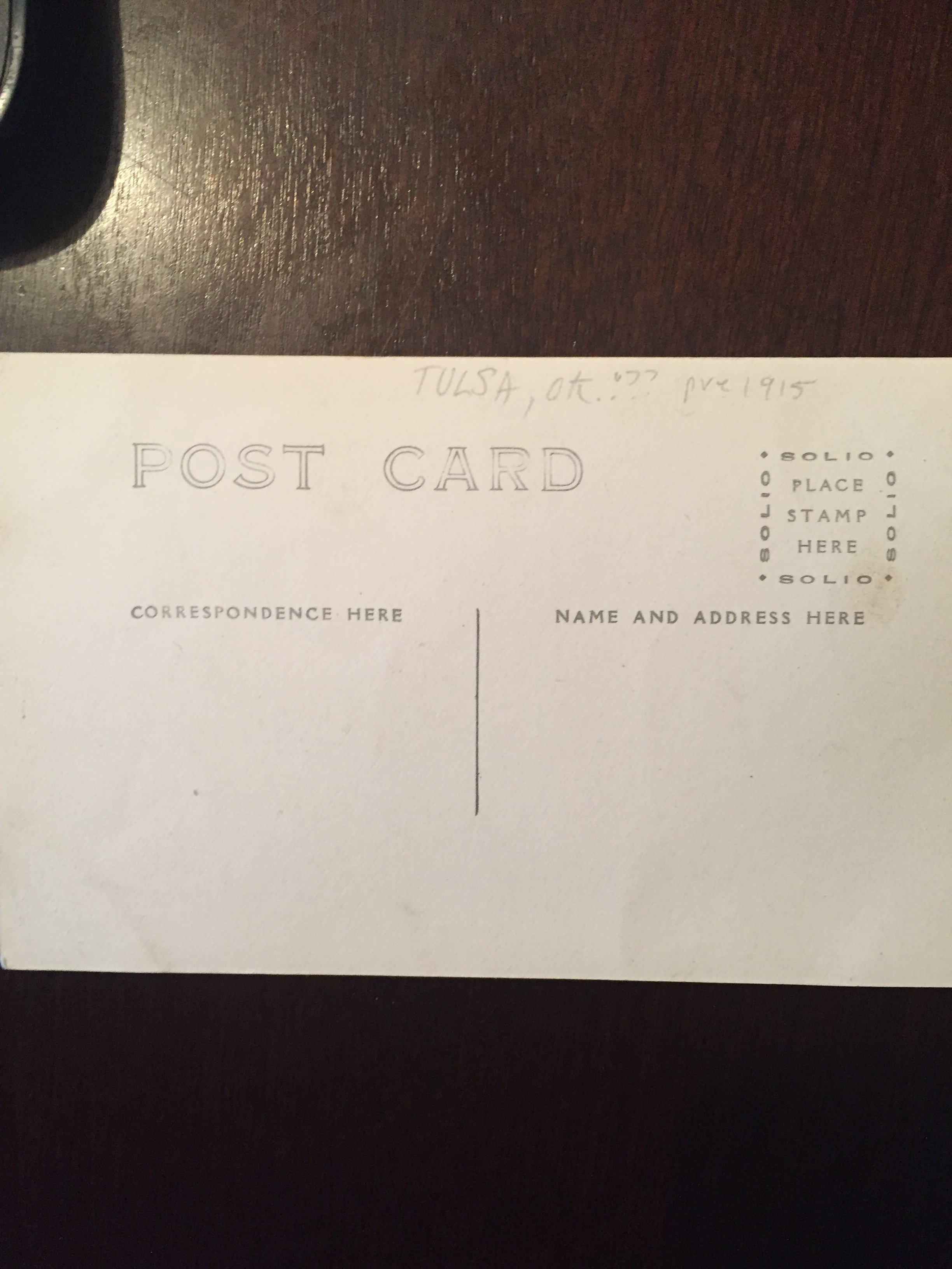 Real photo postcard Antiques Board