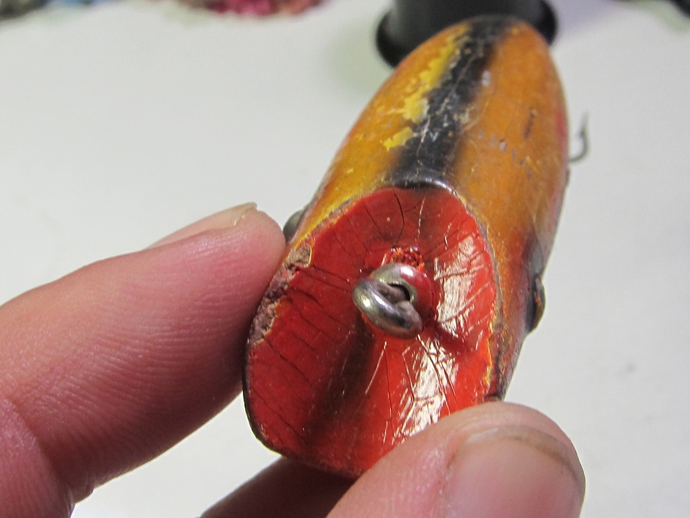 Antique Wood fishing lure Antiques Board