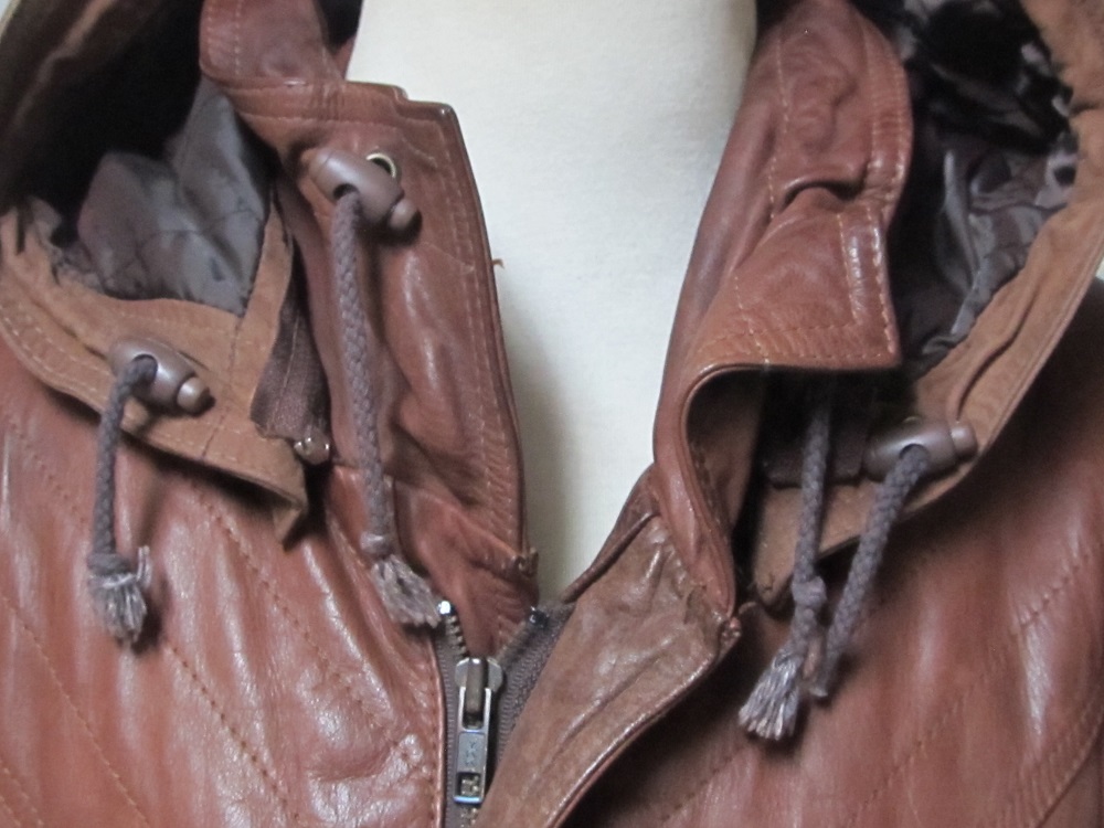 Men's old looking leather jacket Hollies Antiques Board
