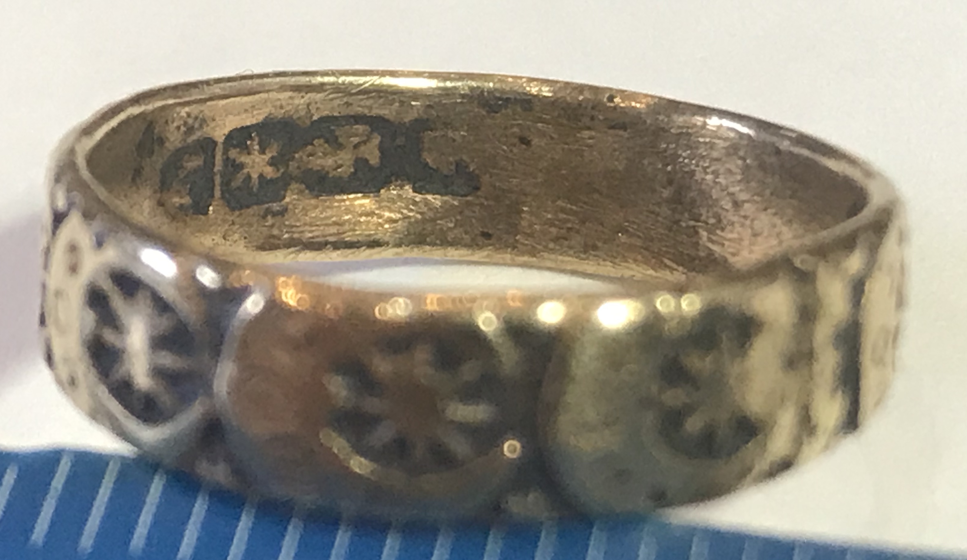 Gold plated ring Antiques Board