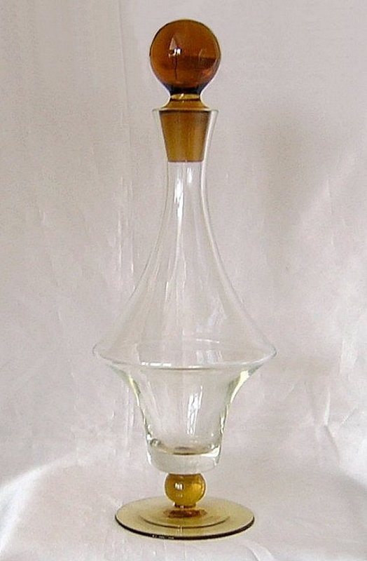 1 - Clear and Amber Decanter.jpg