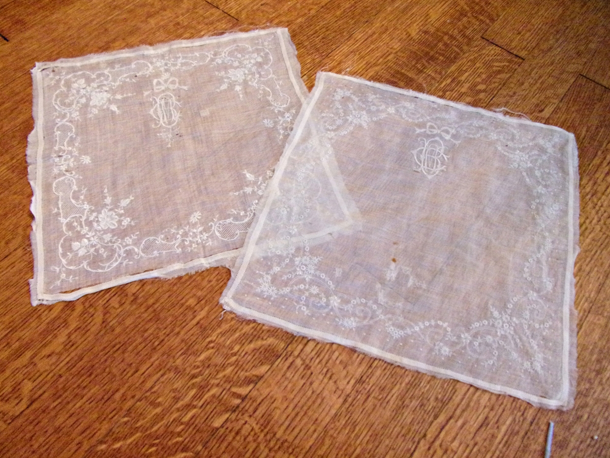 Opinions on the age of these handkerchiefs Antiques Board