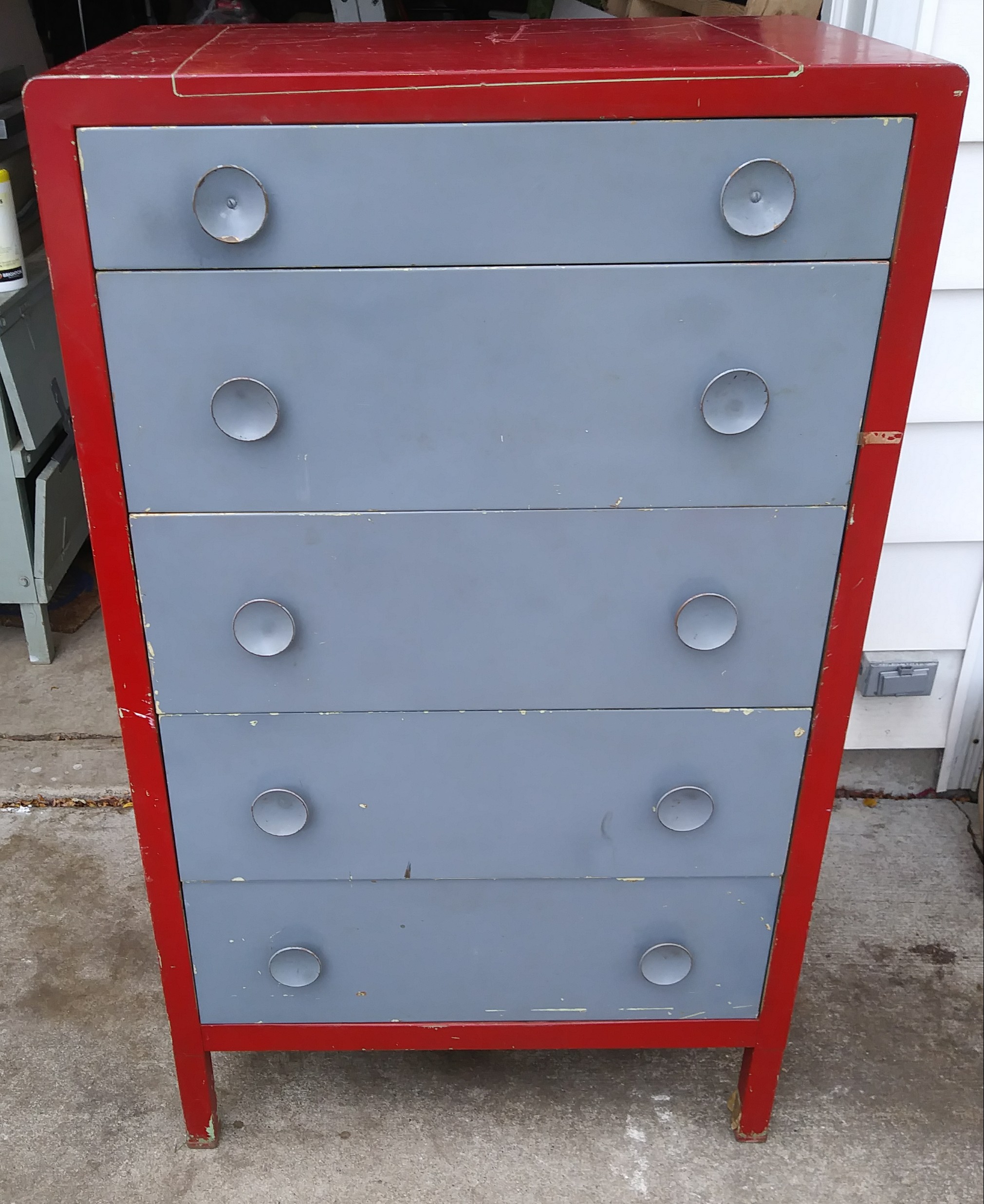 Looking For Info And Value On Simmons Metal Dresser Antiques Board