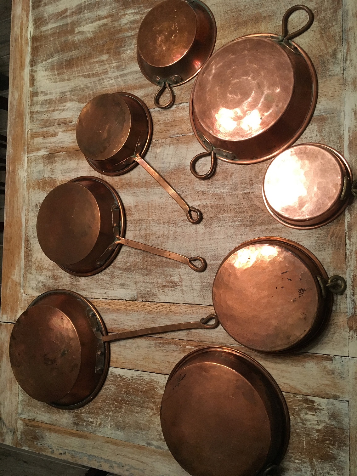 Copper pans Antiques Board