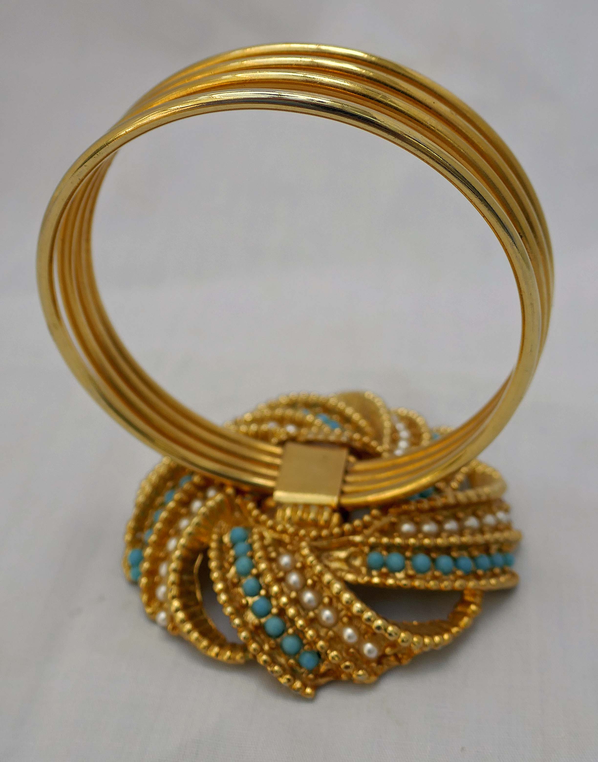 14a. 1950s Mirella phot holder with faux pearls and tortoiseshell.jpg