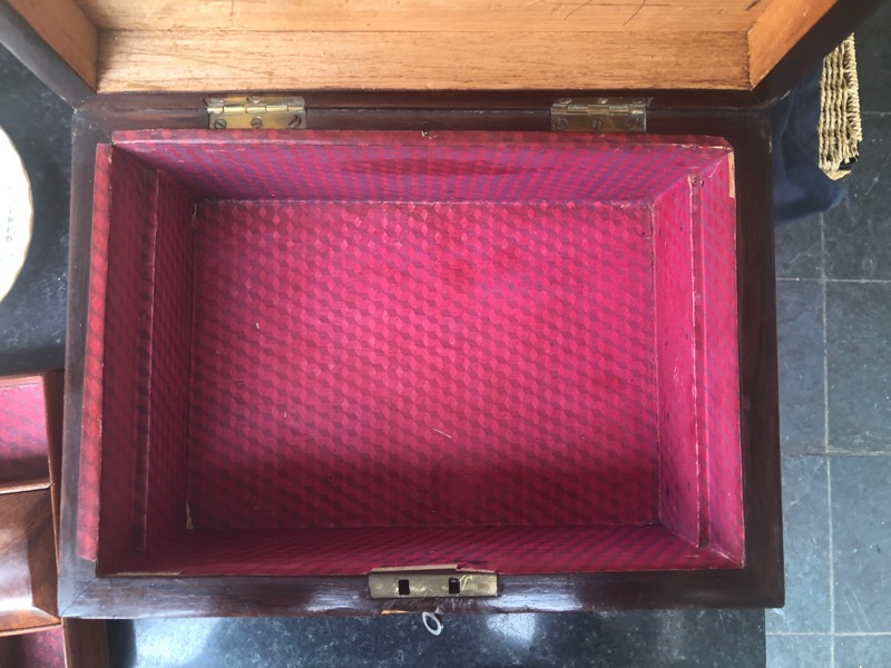 Antique needlework box Antiques Board