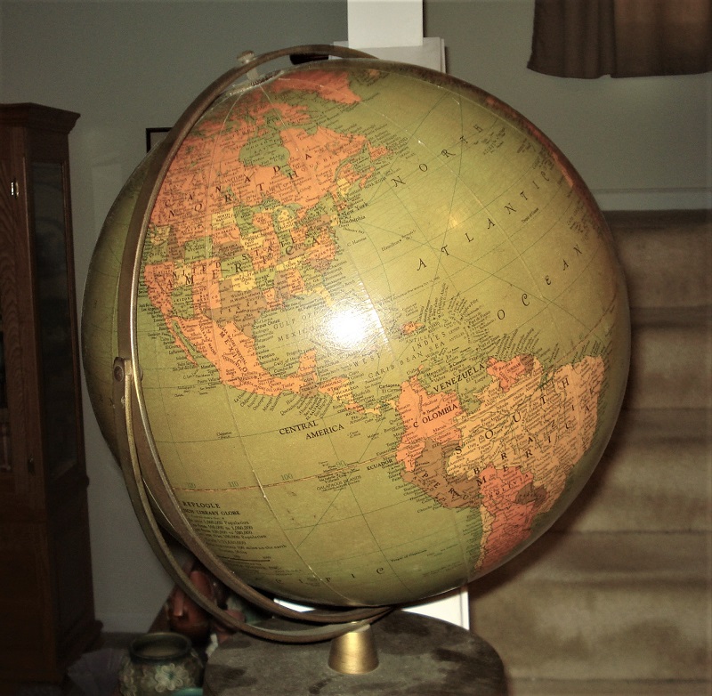 1950's Replogle Library Globe 16 Inch pic1.jpg