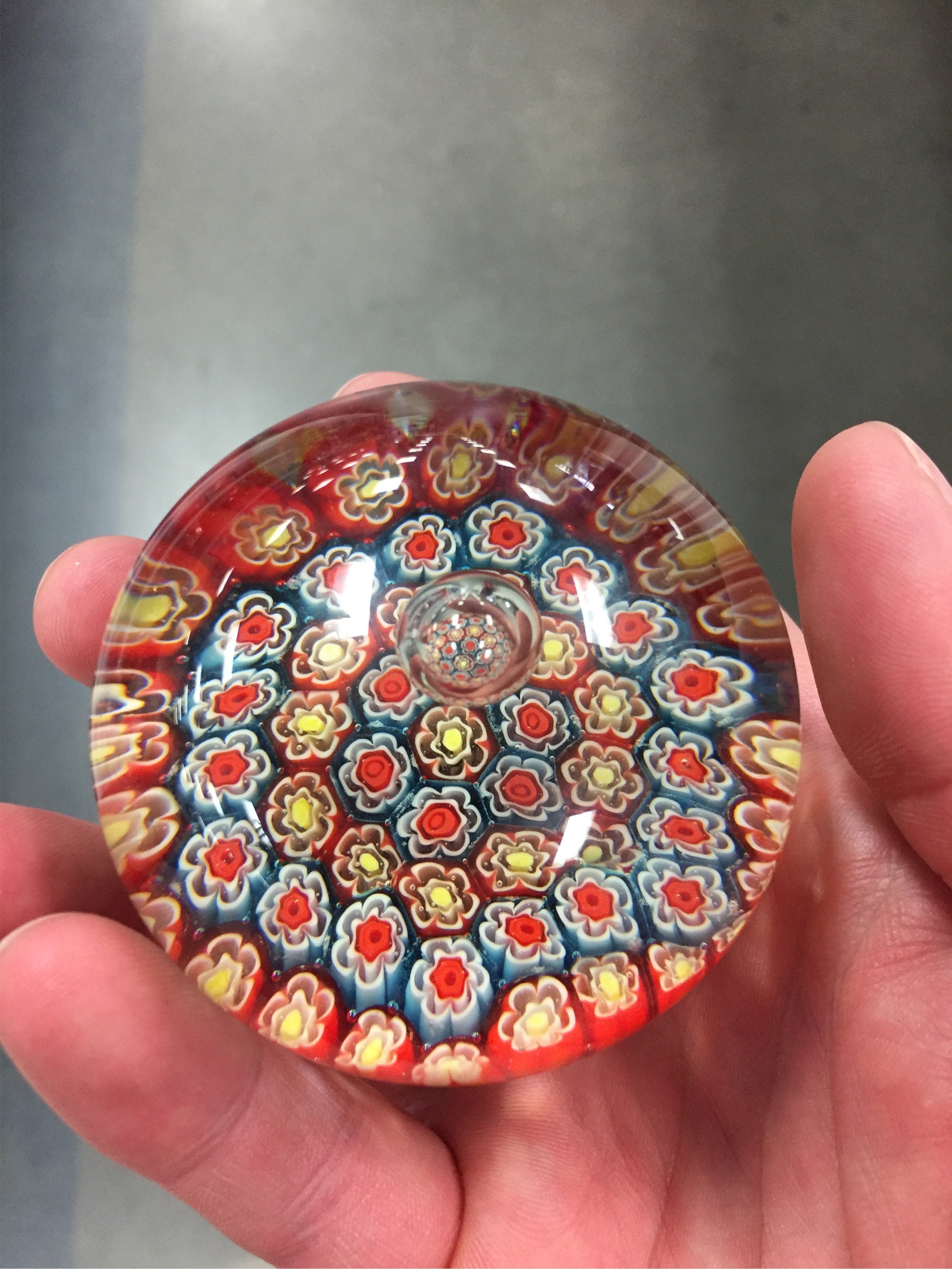 Valuation of a glass paperweight Antiques Board