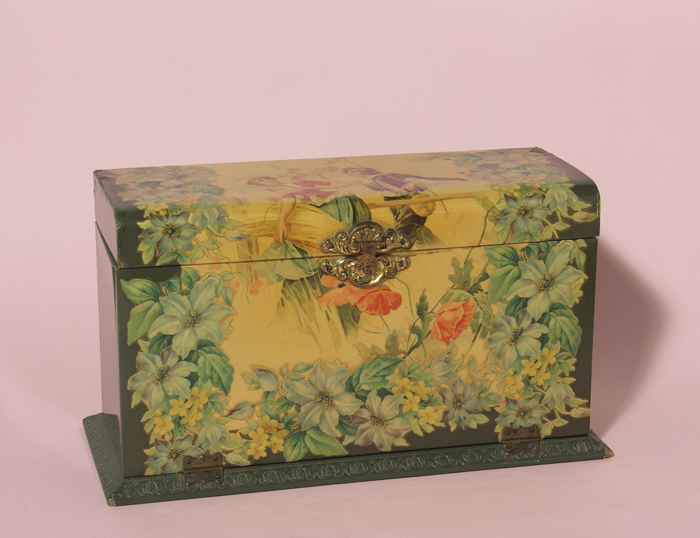 Victorian decoupage vanity real or repro?? Antiques Board