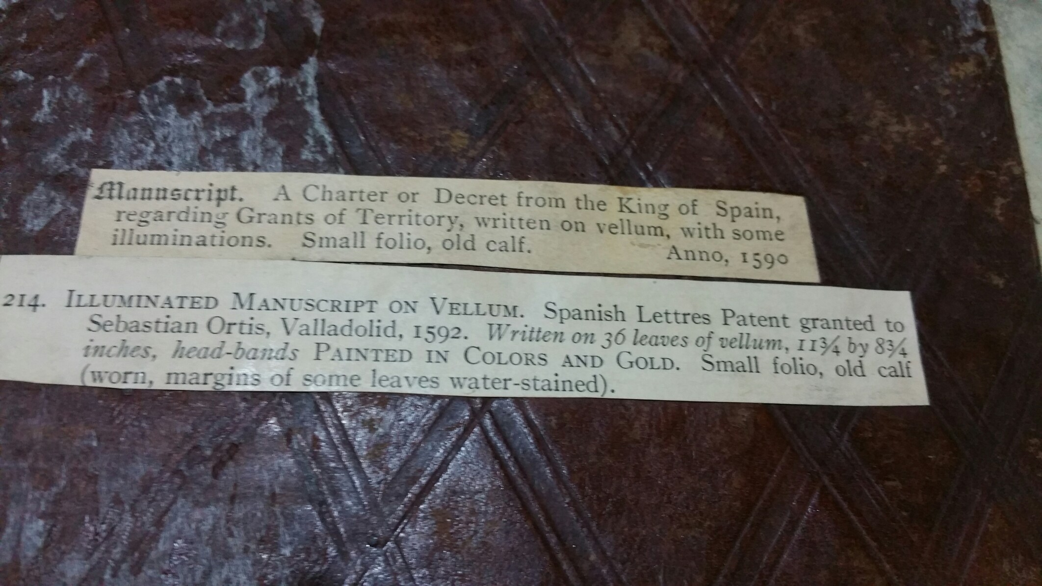 Vellum Antiques Board