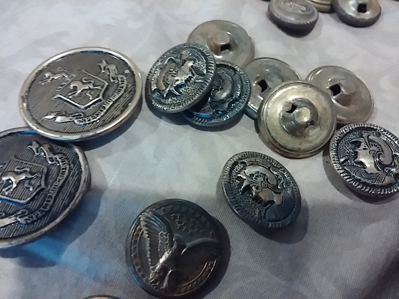 Antique Metal Buttons Antiques Board