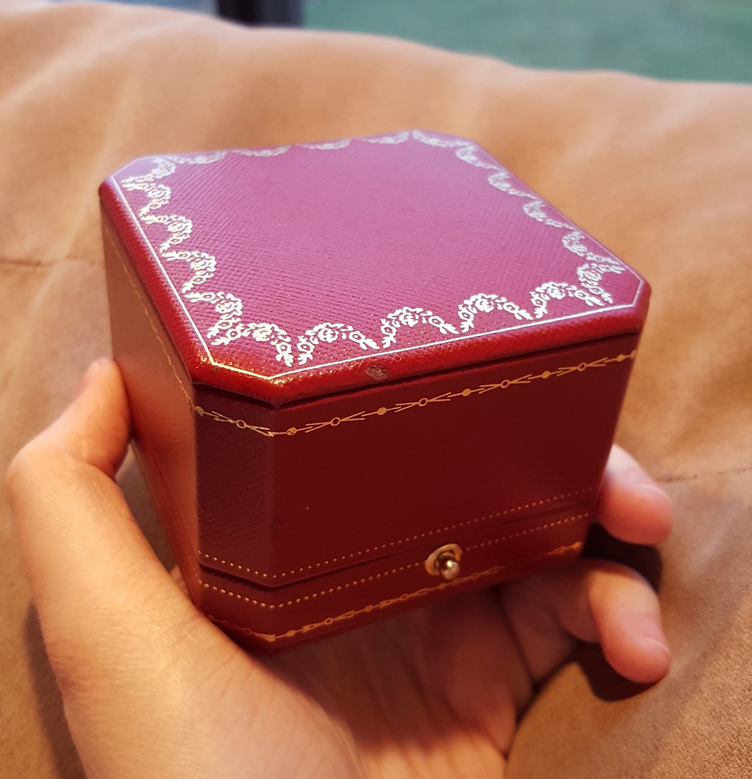 vintage cartier ring box