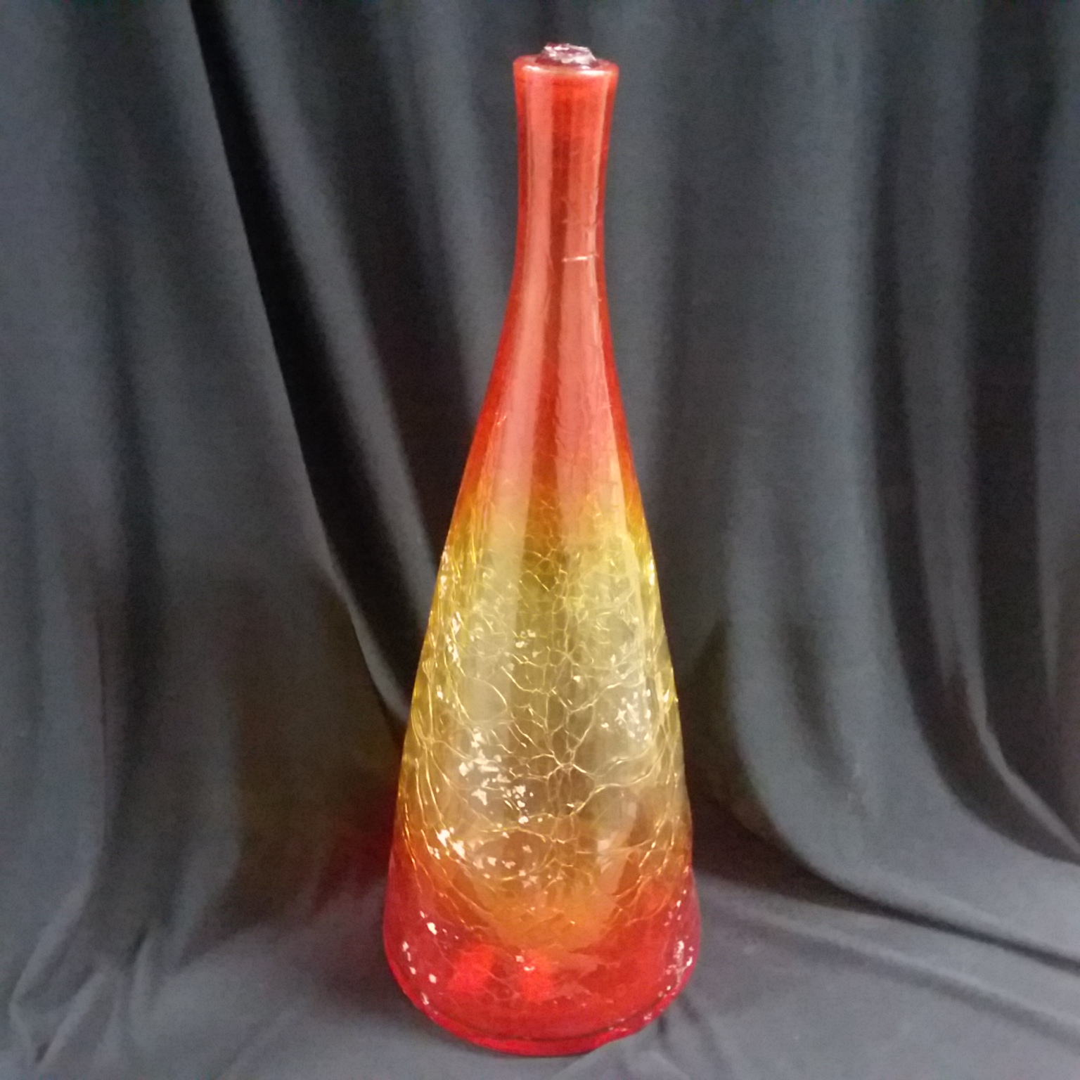 3 glass vase Trying to ID are they West Virginia Blenko Art Glass vases