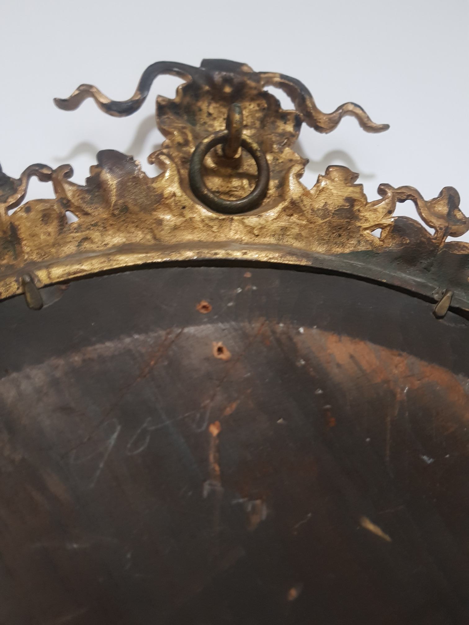 Brass (?) mirror | Antiques Board