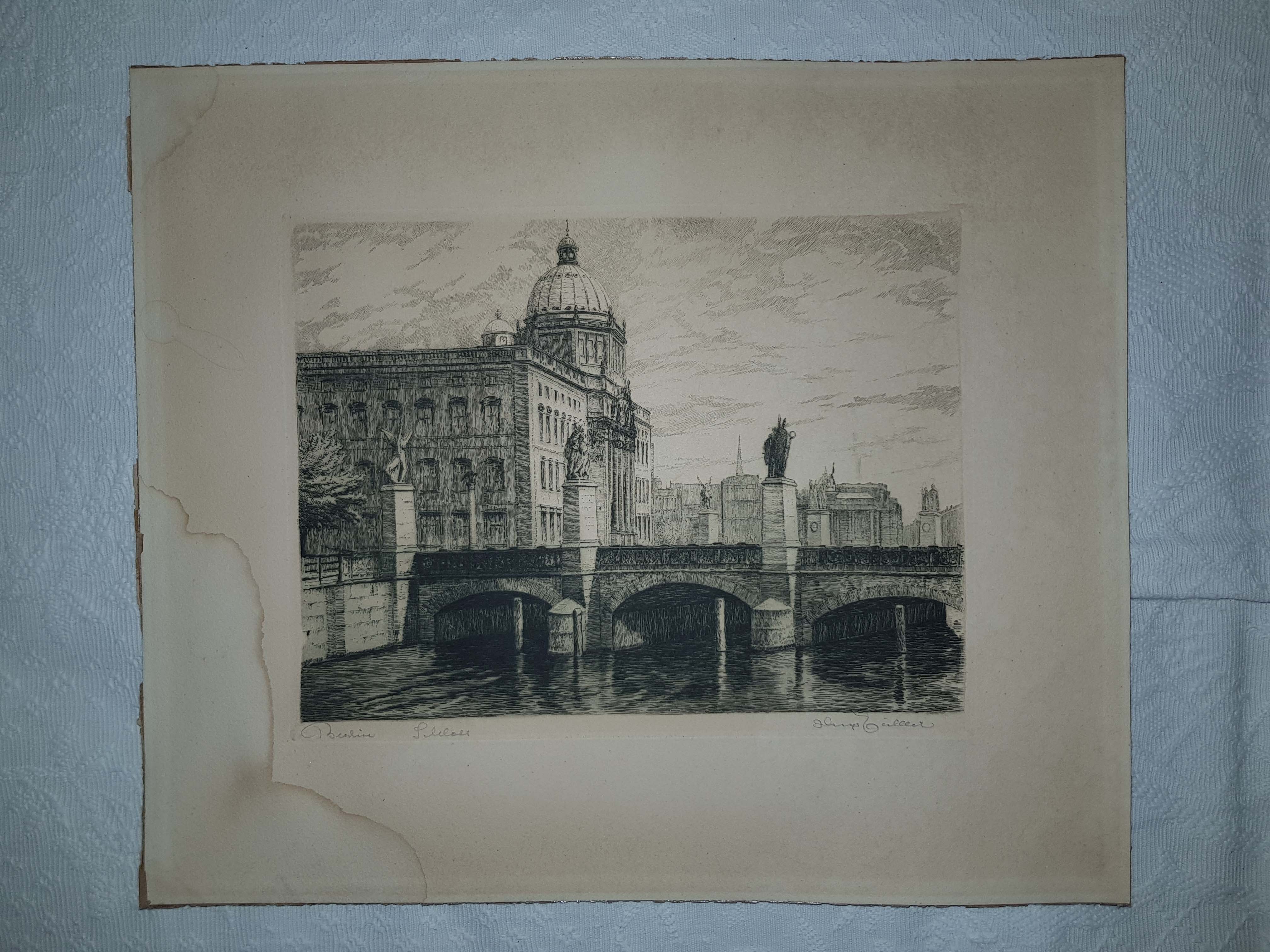 Two very lovely ink/etching/engraving /painting Antiques Board