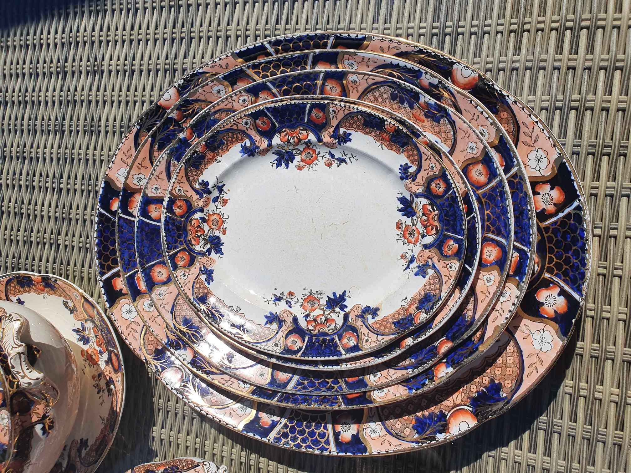 Large Venice Stoke Pottery set Rd No 152059 Antiques Board
