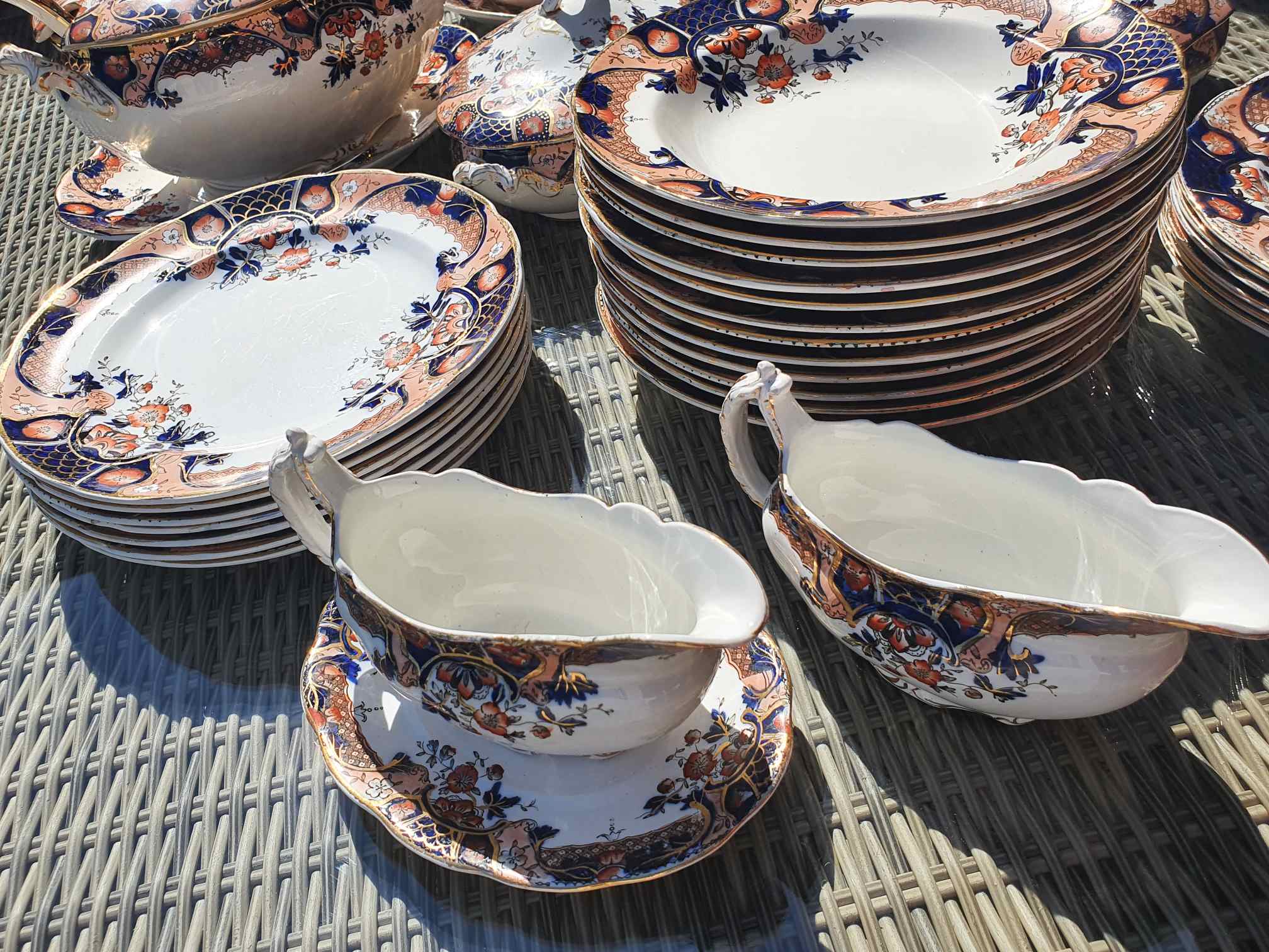 Large Venice Stoke Pottery set Rd No 152059 Antiques Board