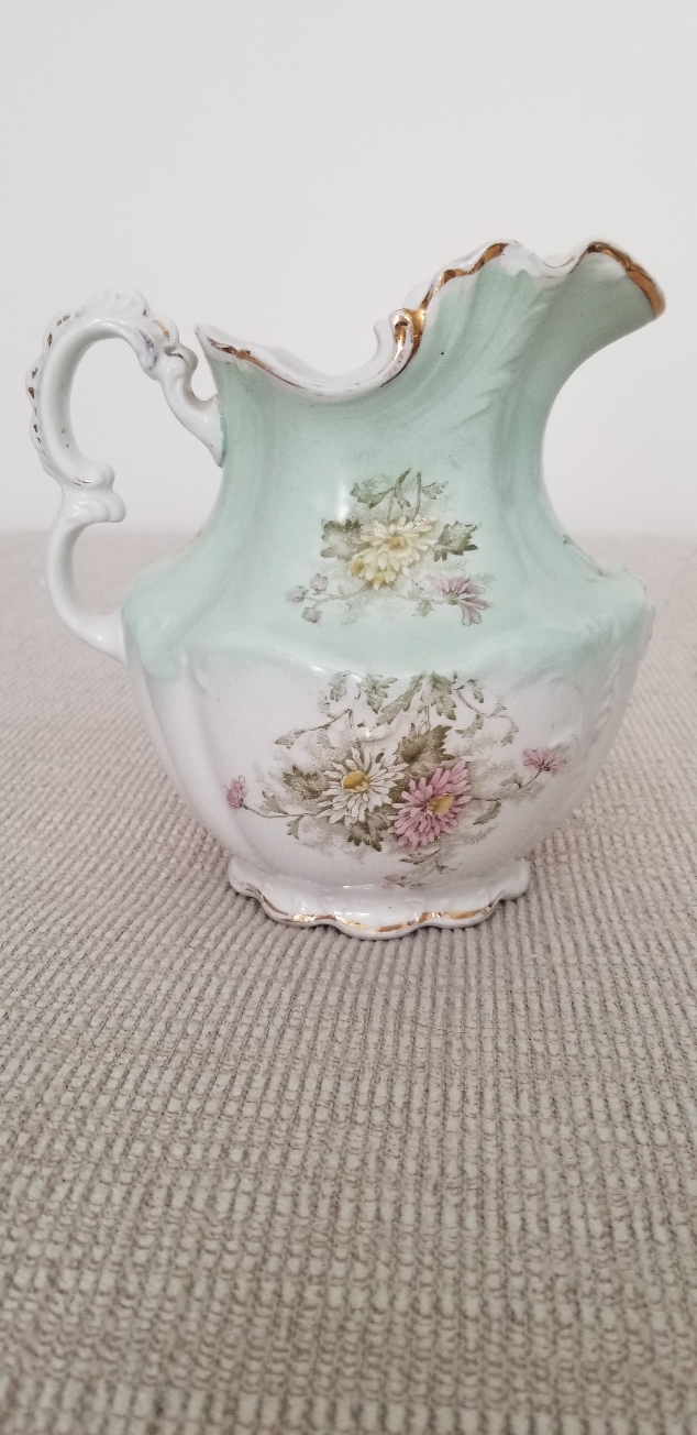 Harvard china pitcher Antiques Board