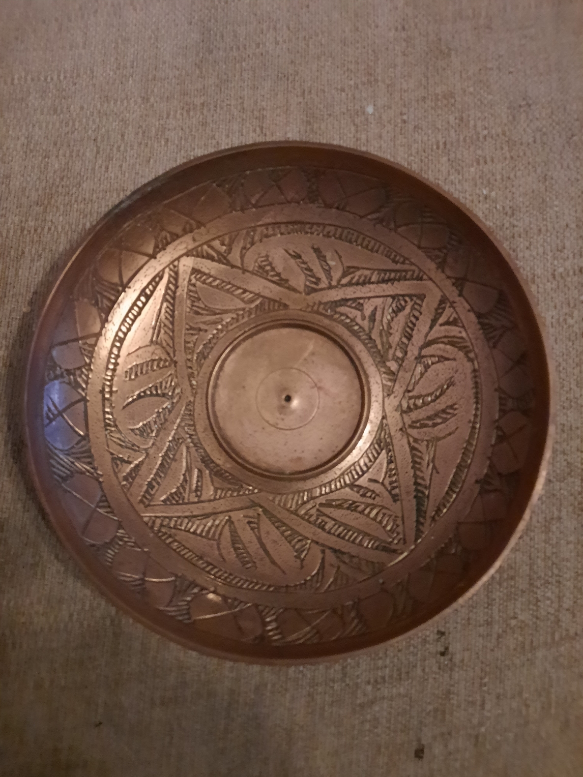 Copper cup and saucer Antiques Board