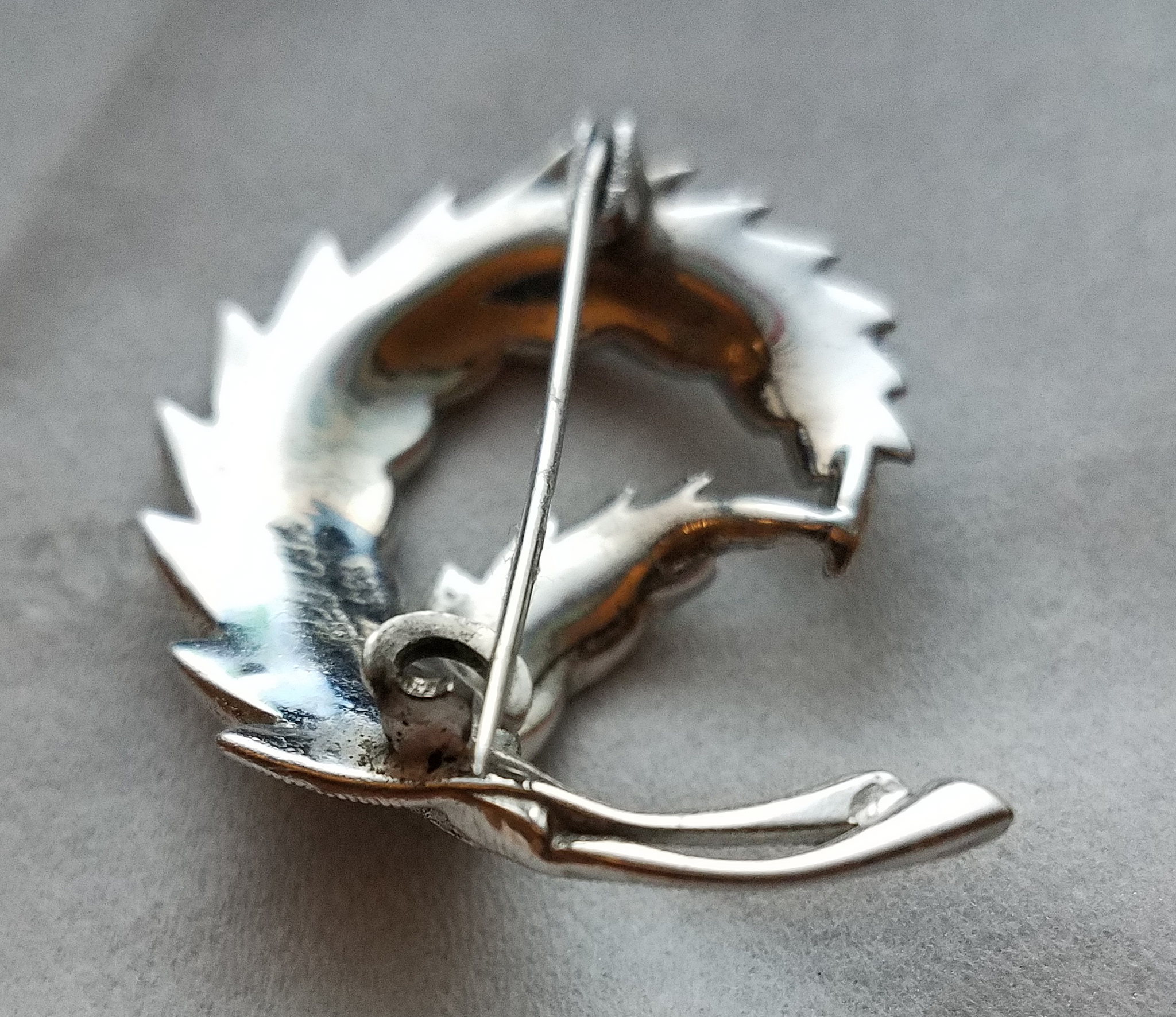 Silver brooch 835 damaged in shipping question about repair