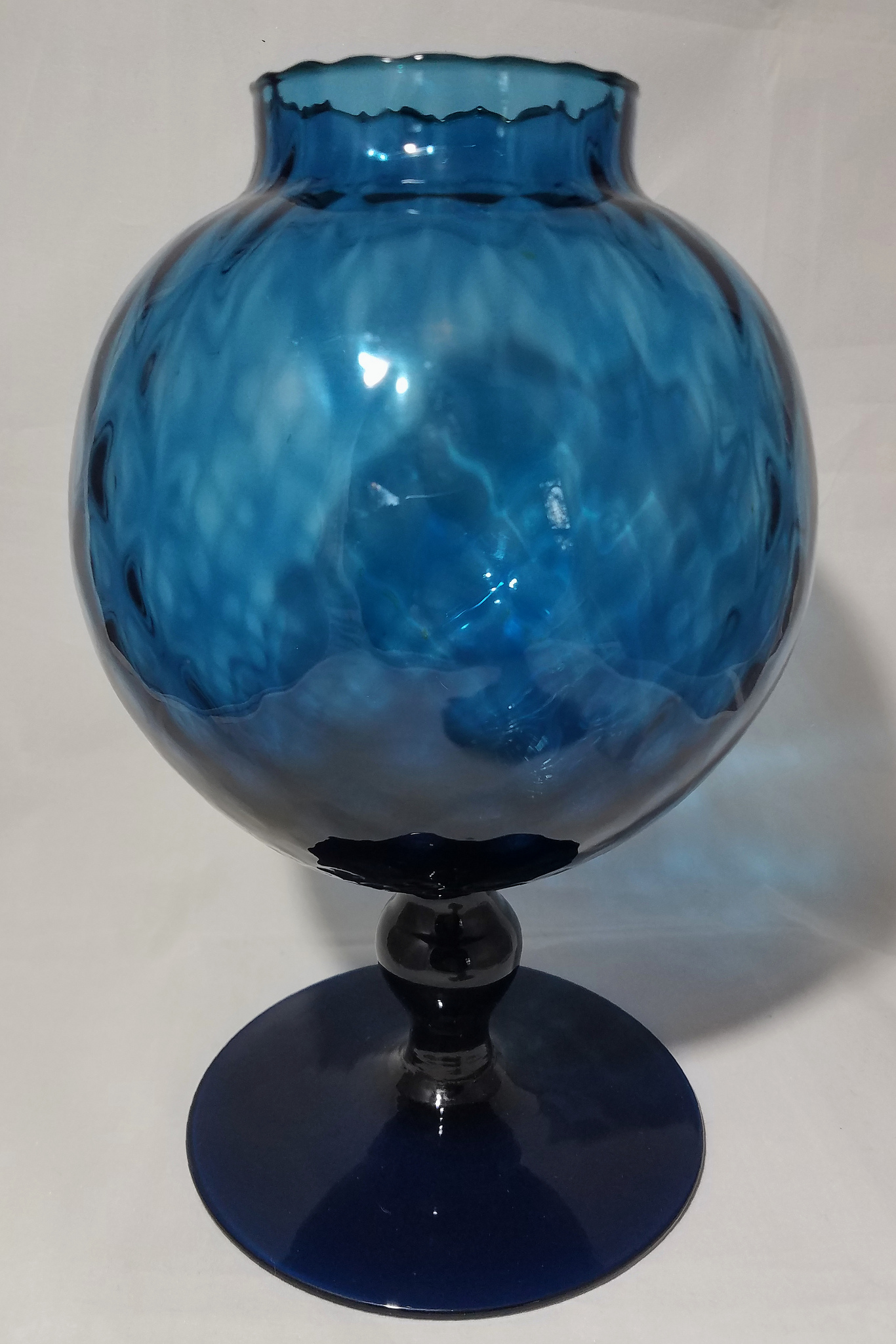 Blue ivy ball vase / bowl - maker? | Antiques Board