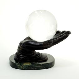 253_Hand_Ball_Holder,_Solid_Brass,_Bronze_Finished_on_Marble,_T.P.jpg