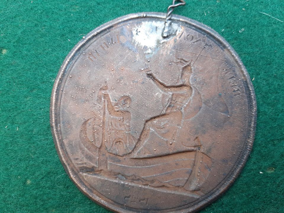 Bronze Medallion from 1828 Antiques Board