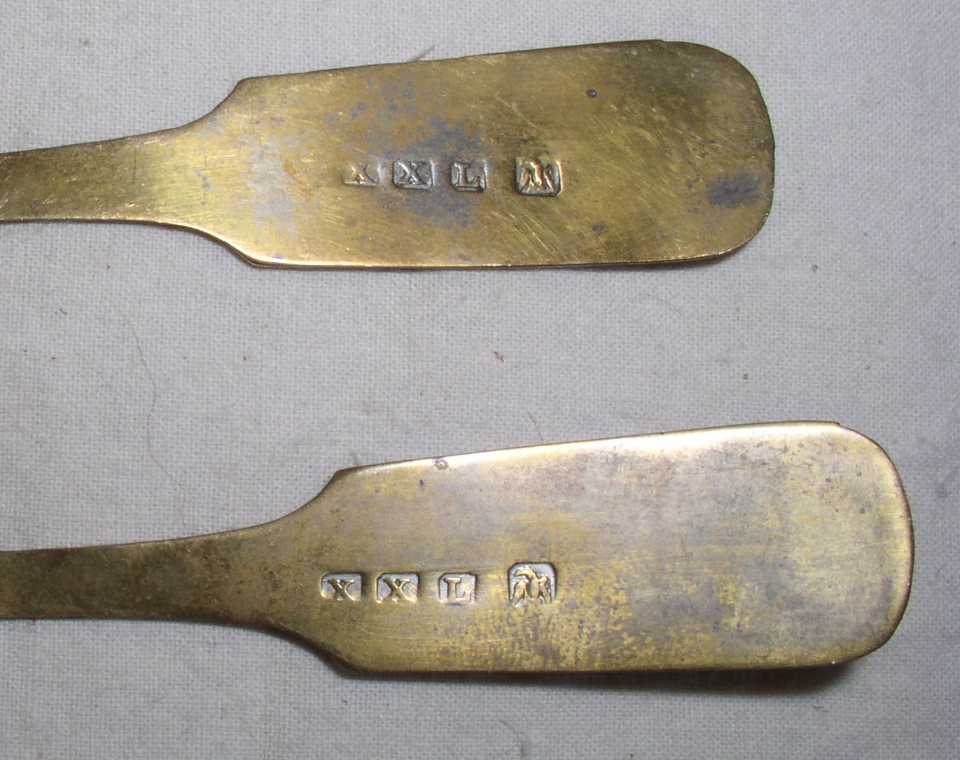 Antique brass spoons Antiques Board