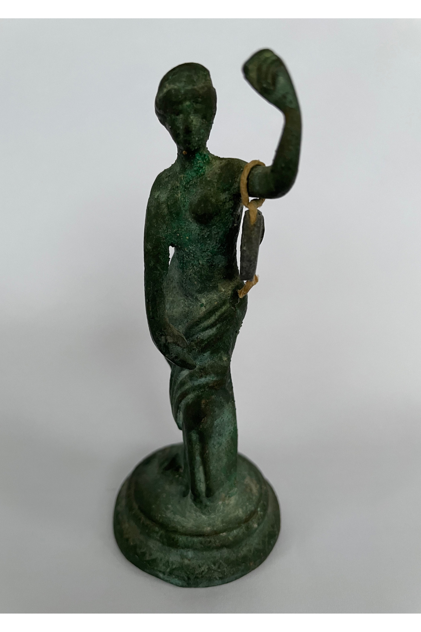 Small metal statue, bronze? Brass? From a museum shop? Antiques Board