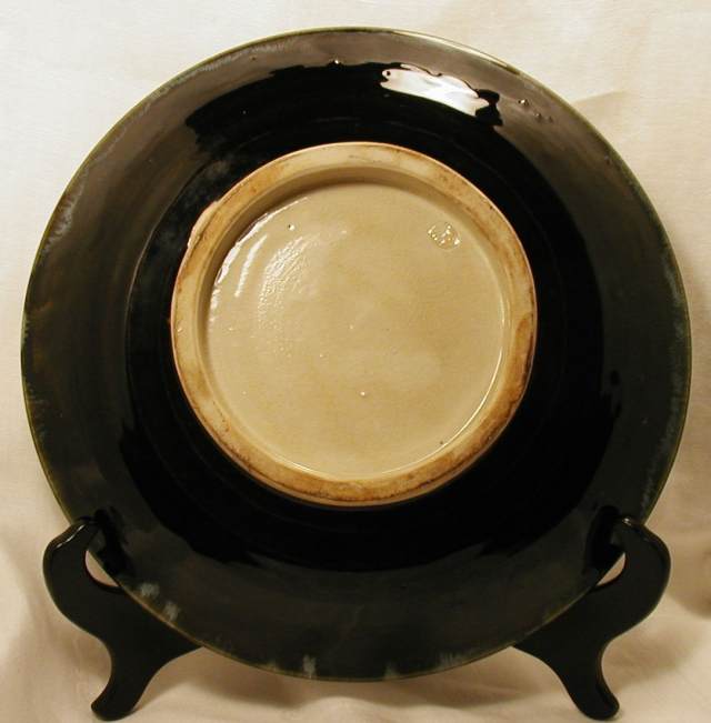 3885Asian Pottery dish  stripe glaze back 2.jpg