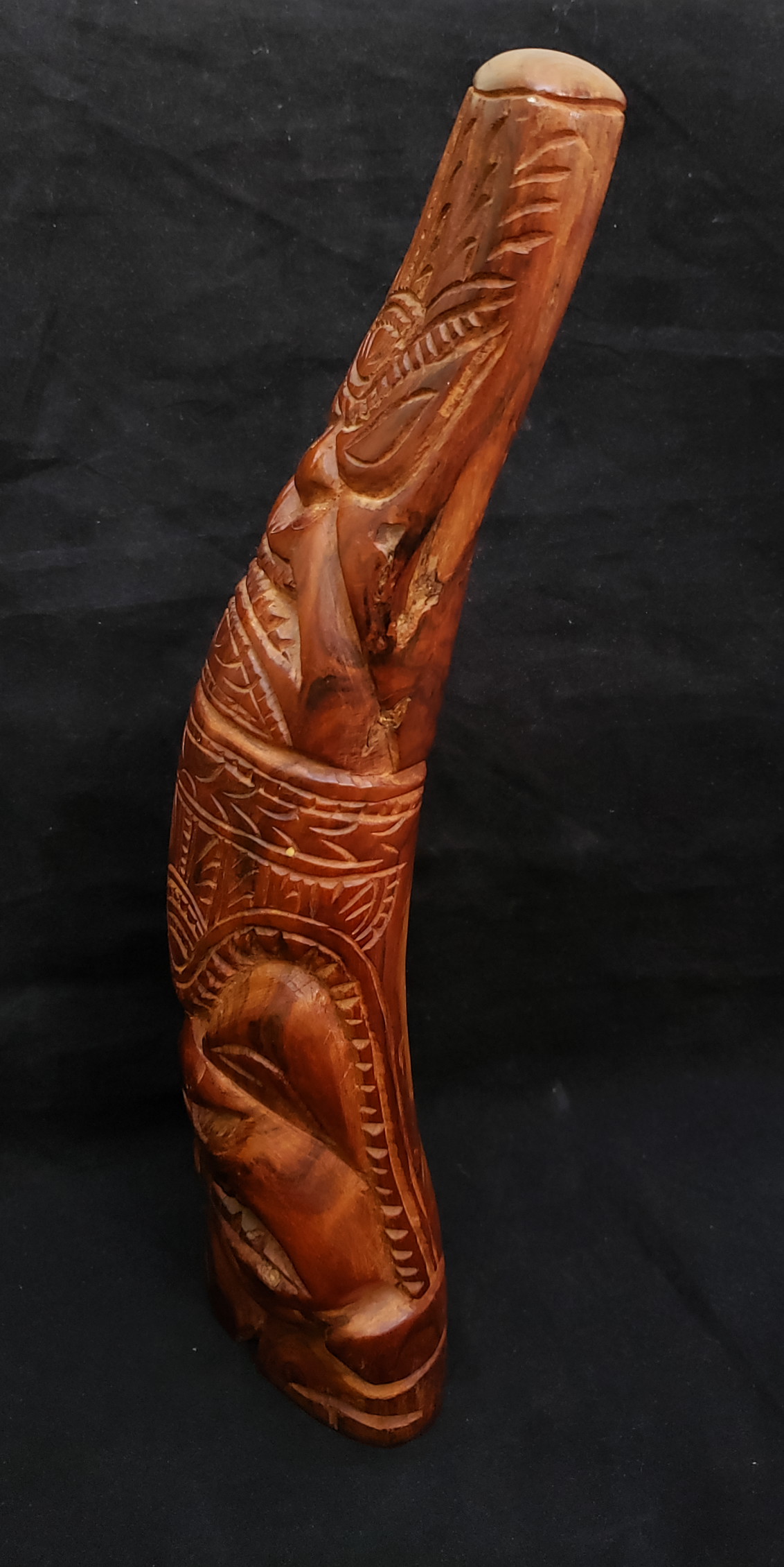 Hawaiian? tiki type carving - koa? | Antiques Board