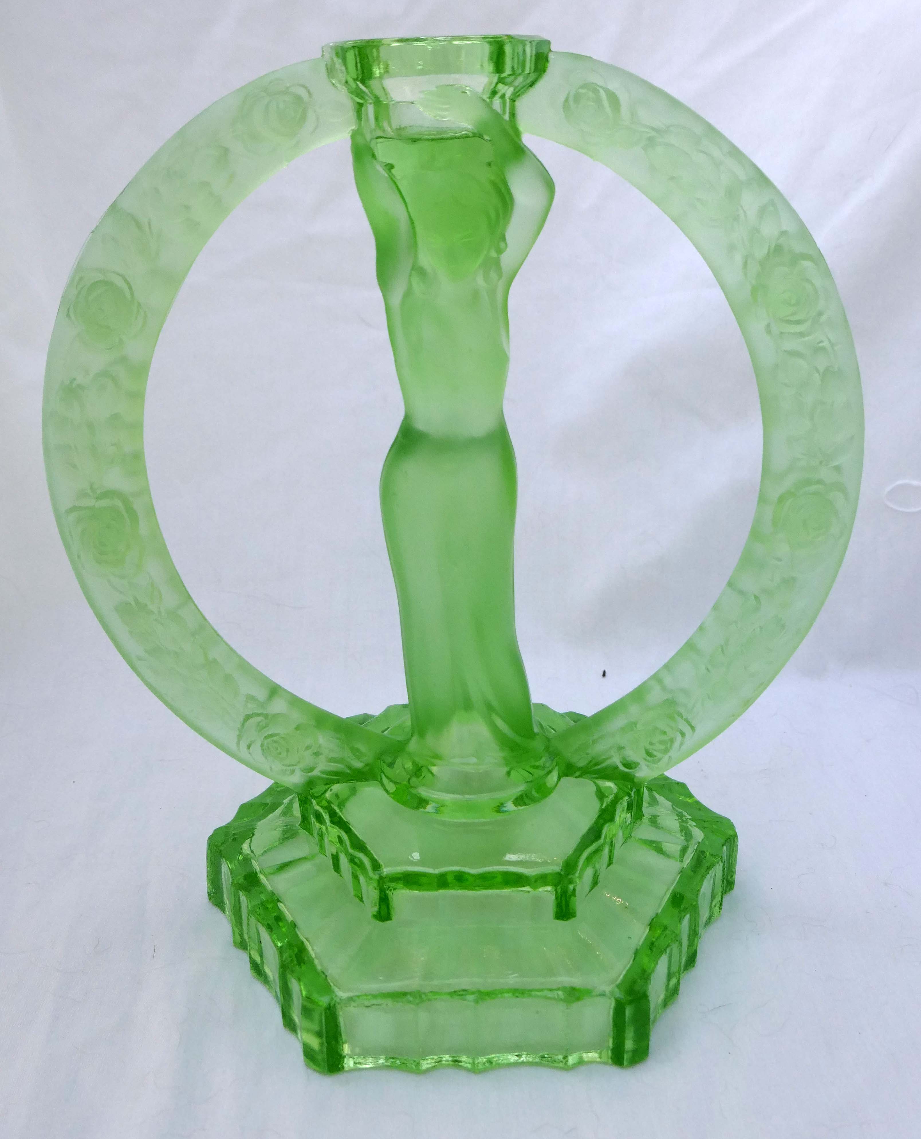 6. 1930s Art Deco uranium glass candle holder.jpg