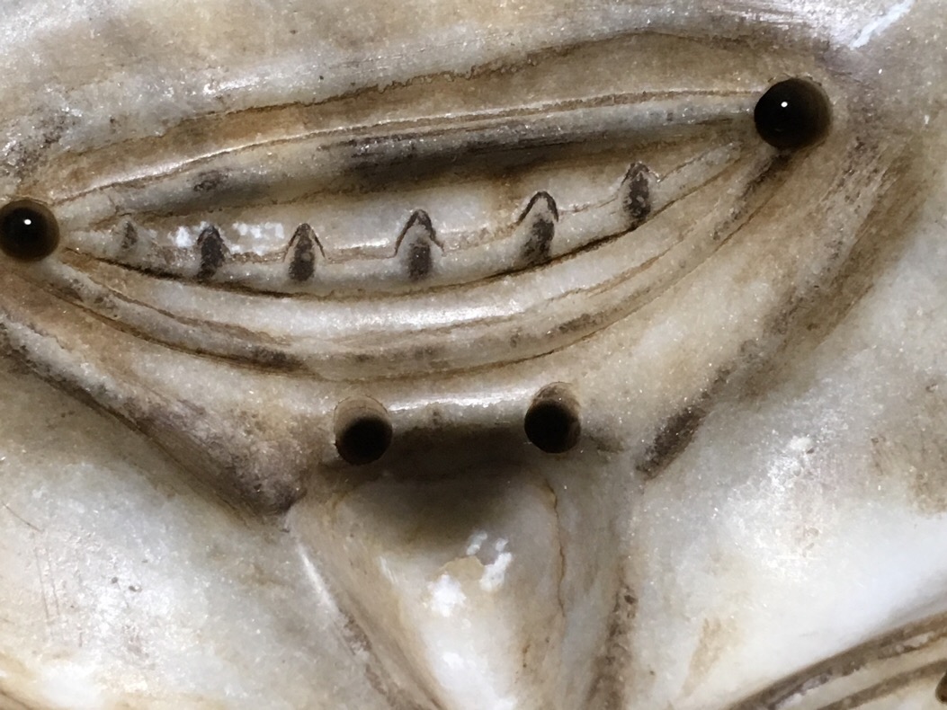 Carved Soapstone Mask Antiques Board