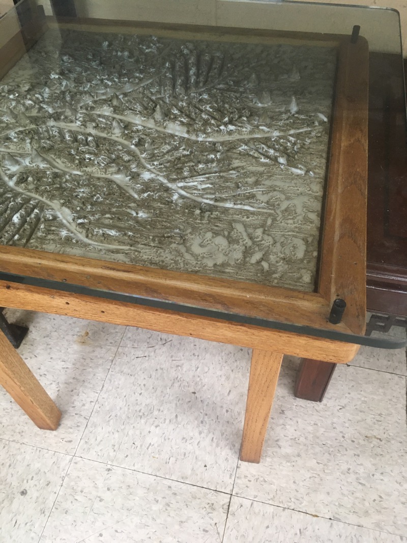Table With Ceramic Top Antiques Board