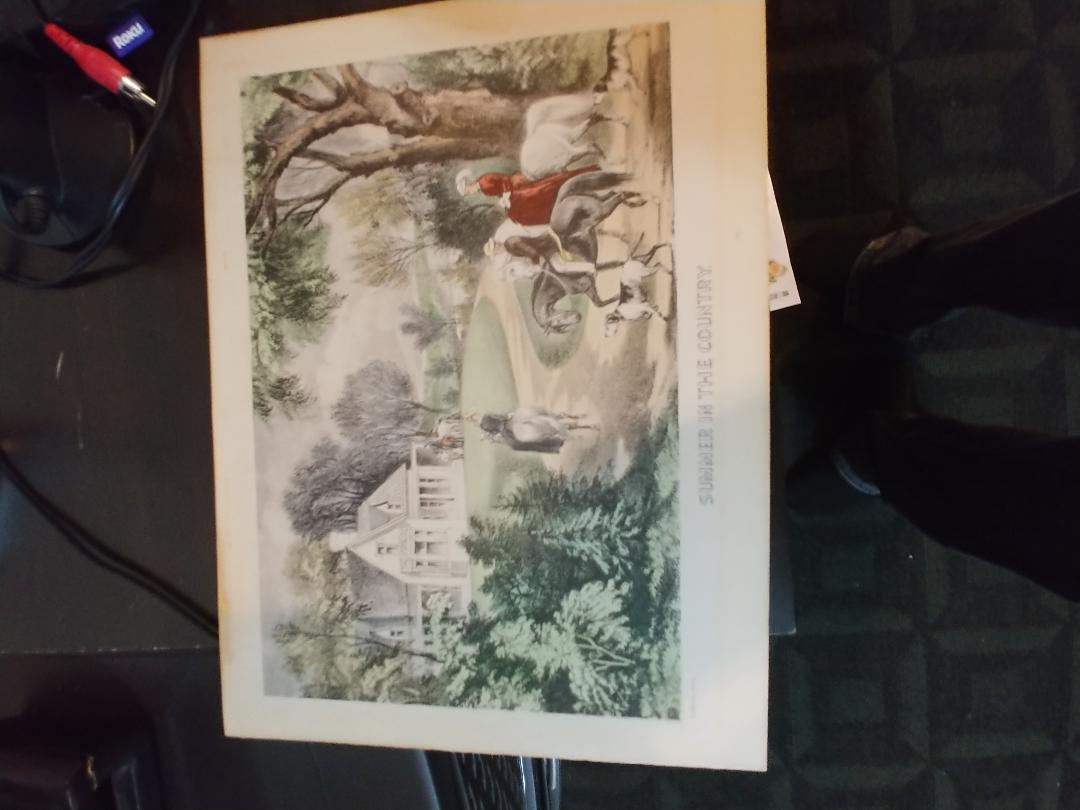 CURRIER & IVES Antiques Board