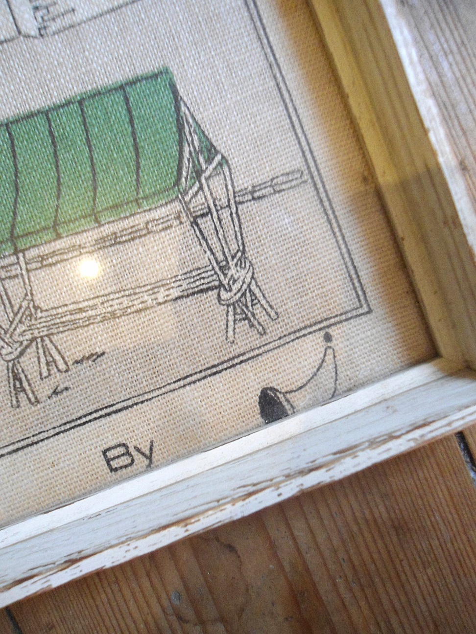 pure irish linen framed picture help Antiques Board