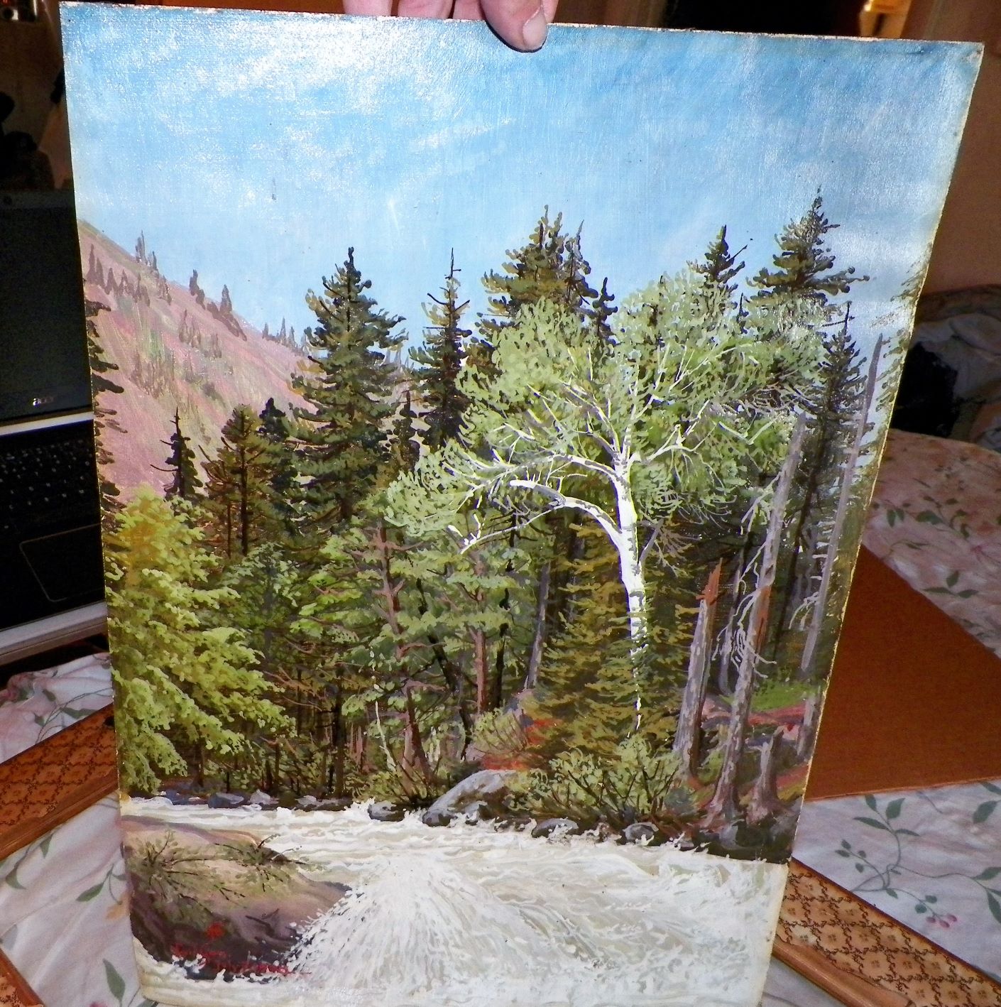 AA ART PAINTING LANDSCAPE THRIFT STORE FIND 6AA.JPG