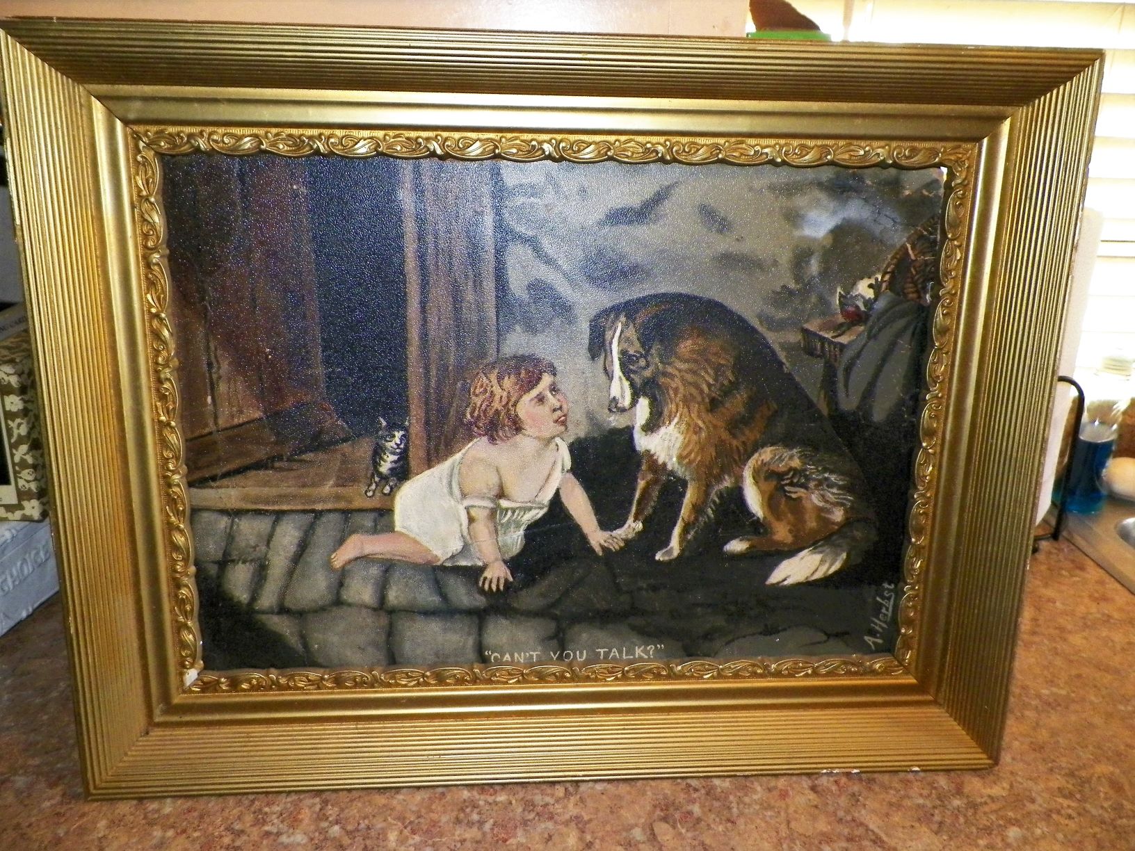 AA ART PAINTING MOM ESTATE FOLK ART 1AAZZ.jpg