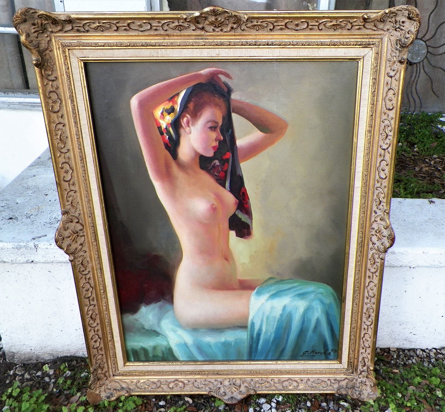 AA ART PAINTING NUDE RED HEAD 2AA.JPG