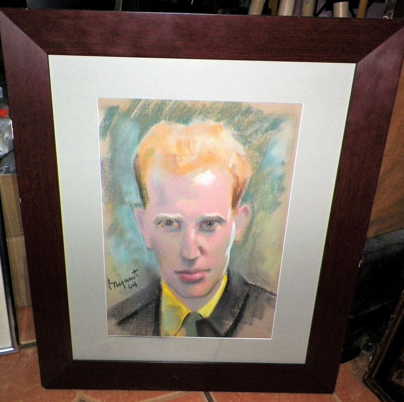 AA ART PAINTING PASTEL MAN 1AAAZZ.JPG