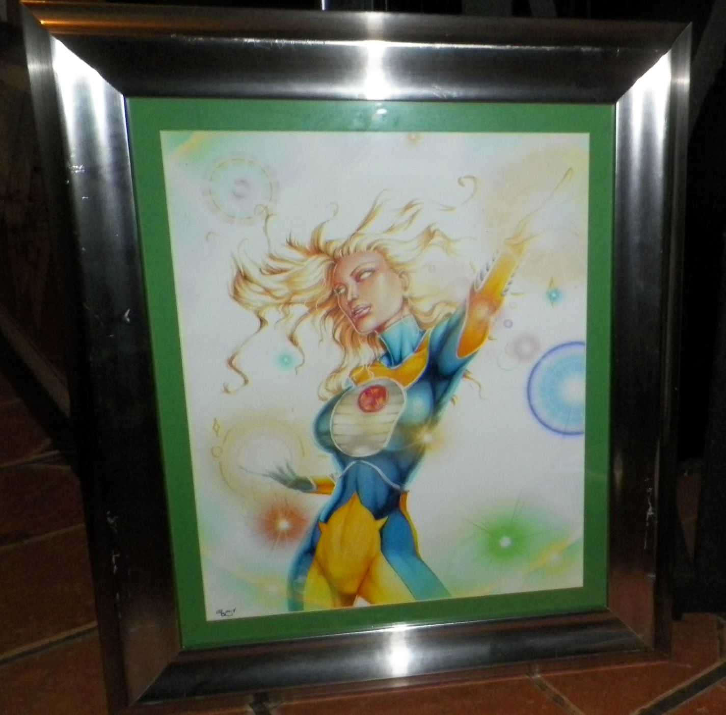 AA ART POSTER CARTOON ELECTRA SIGNED 1AA reaized.JPG