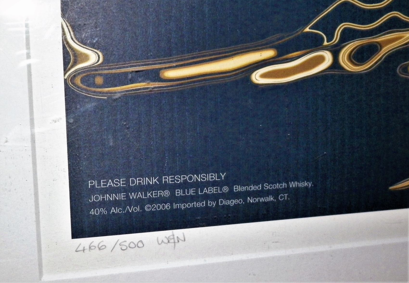 AA ART POSTER JOHNNIE WALKER BLUE POSTER 4AA.JPG