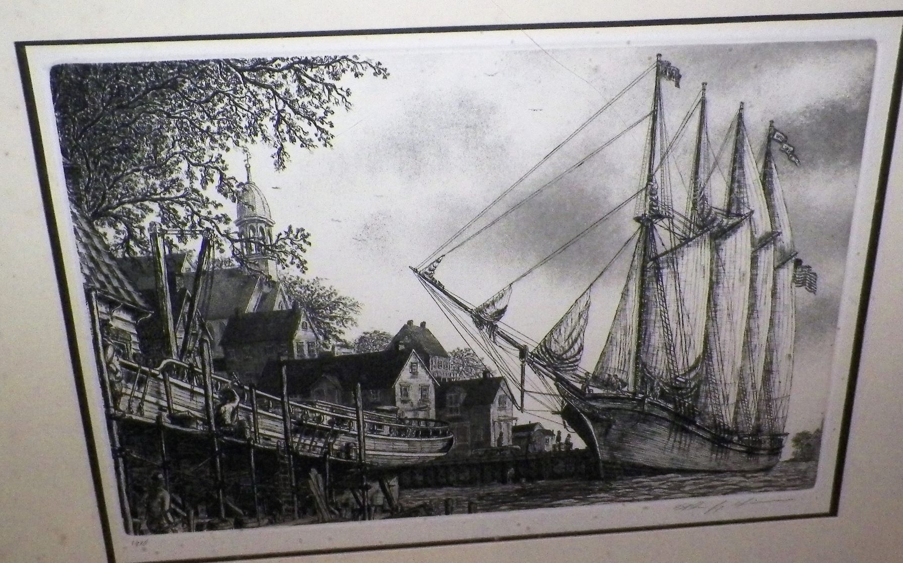 AA ART PRINT NAUTICAL SHIP CLIPPER PRINT 2AA.JPG