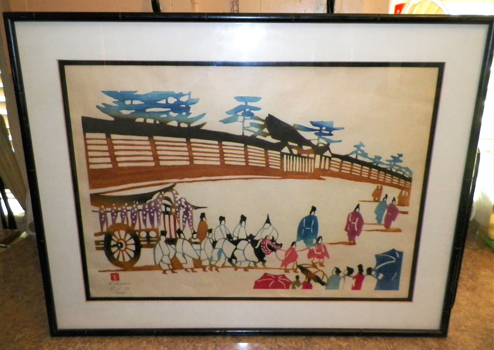 AA ART PRINT ORIENTAL PRINT LIMITED EDITION PENCIL SIGNED 1AA.JPG
