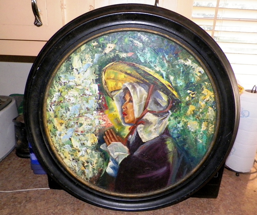 AA EBAY NEW A ART PAINTING BIRDMAN ROUND PAINTING 1AA.jpg