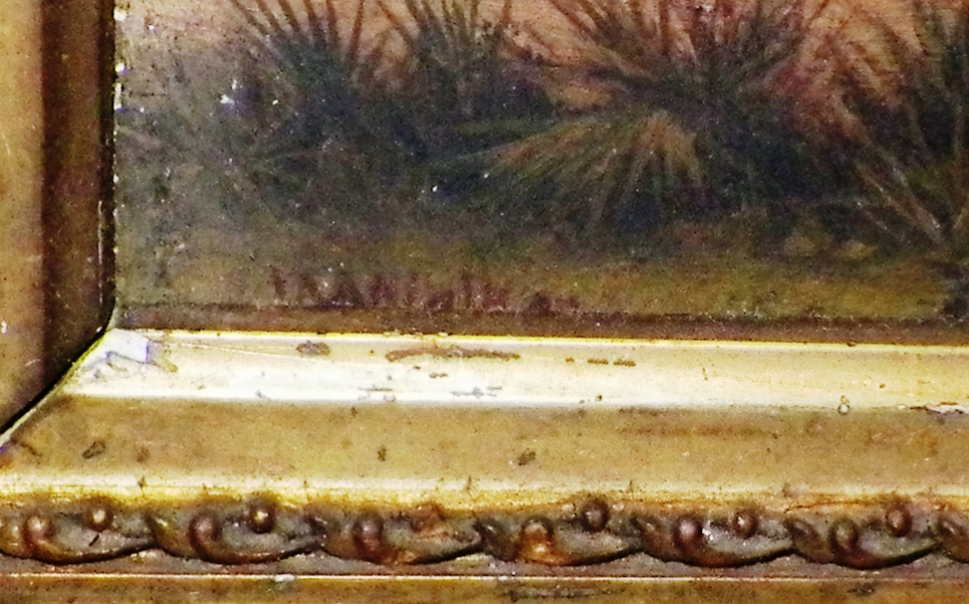 AA EBAY NEW A ART PAINTING BLACK FOLK ART OLD SMALL 3AA_A.jpg