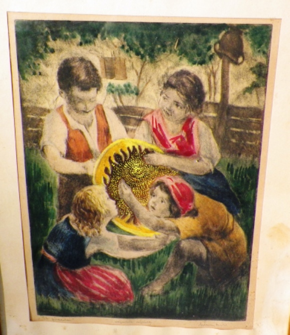 AA EBAY NEW A ART PAINTING DRAWING 2 FRAMED COLORFUL CHILDREN ART 2AAA resied.jpg