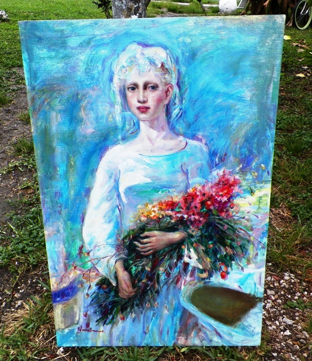 AA EBAY NEW A ART PAINTING GIRL BLUE 1AAA.jpg